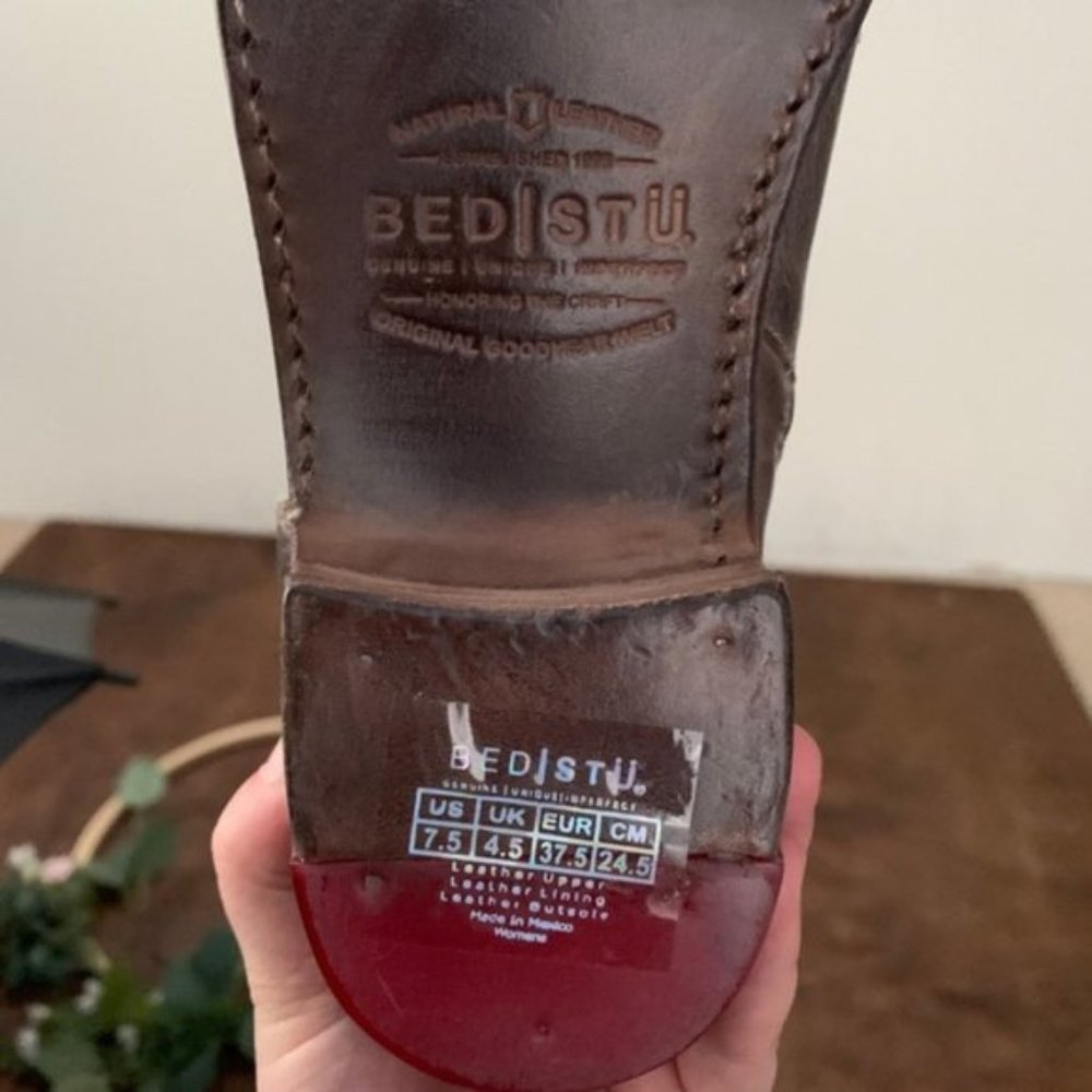 NWT Bed Stu Yellowstone Leather Moto Booties | 7.5 - Picture 7 of 7